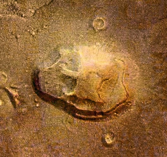 Mars Pyramiden in der Cydonia-Region: Der Totenkopf