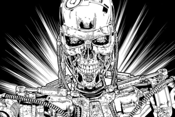 Künstliche Intelligenz_Zeichnung Terminator Künstliche Intelligenz: hier Zeichnung eines Terminators