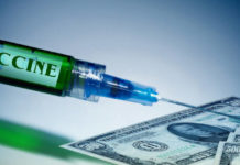 Die Impflüge – Wie Big Pharma und „Experten“ die Menschheit vergiften Impfstoff mit Dollar Scheine_800