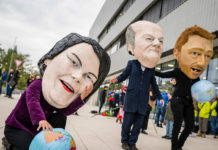 Hampelmann-Regierung Hampelmann-Regierung mit Olaf Scholz, Annalena Baerbock und Christian Lindner