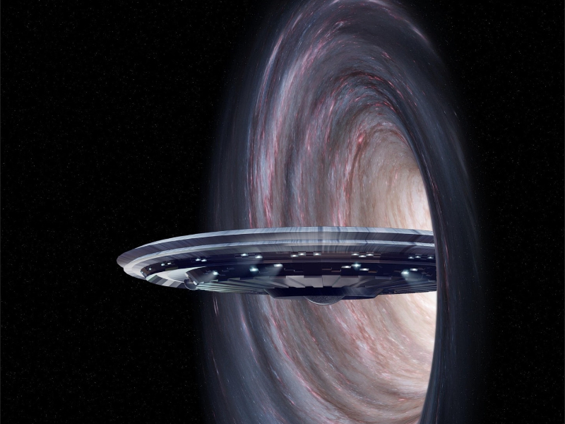 ufo, wormhole, phone Wallpaper, space, fantasy, spaceship, alien, vortex, cosmos, galaxy, outer Space