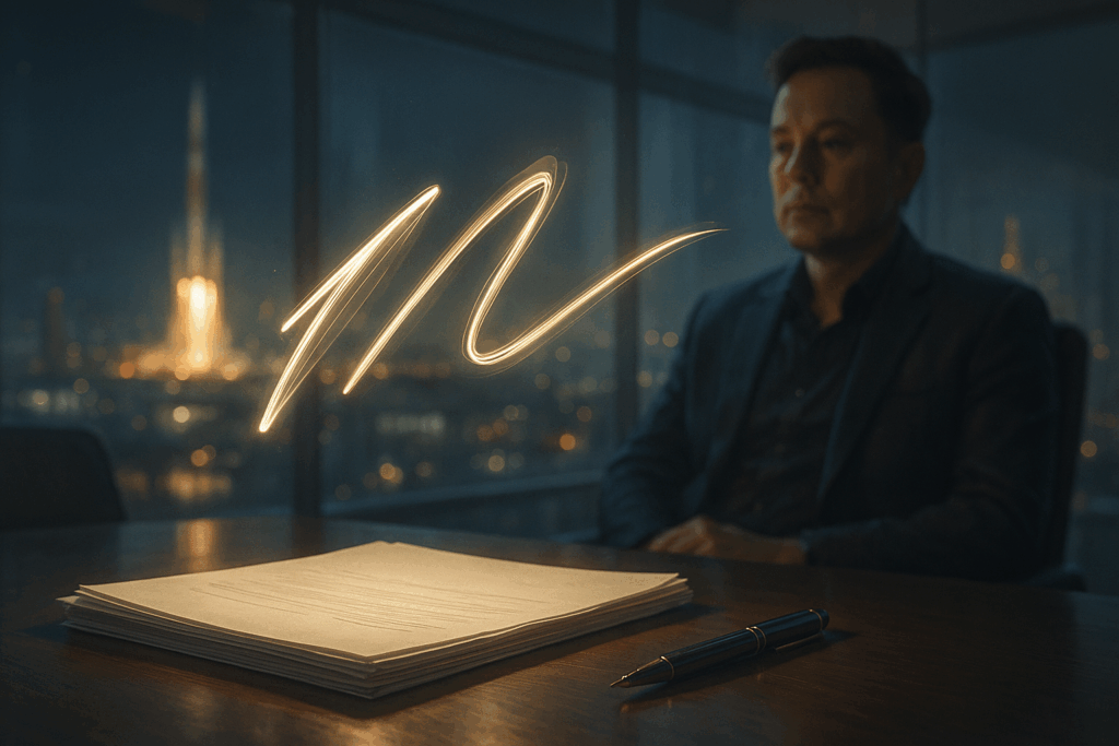 Was die Elon Musk Unterschrift über Selbstinszenierung, Vorwärtsdrang und die Möglichkeiten seriöser Graphologie verrät.